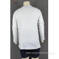 Cotton/polyester pique terry long sleeve sweatshirt